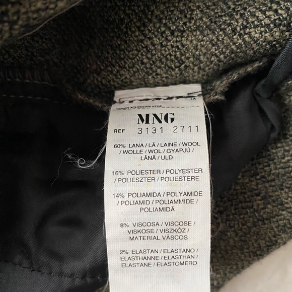 Mango MNG black and tan tweed pants 2 - Picture 7 of 9